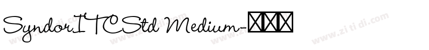 SyndorITCStd Medium字体转换